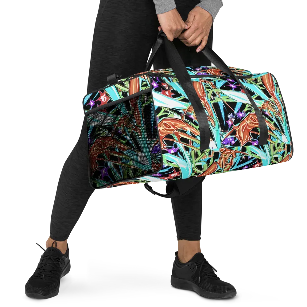 Vivid Overgrowth on Duffle Bag — Right Front