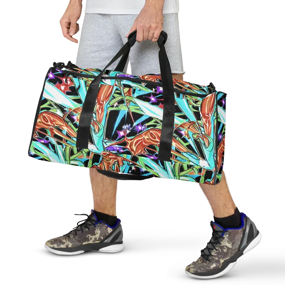 Vivid Overgrowth on Duffle Bag — Front