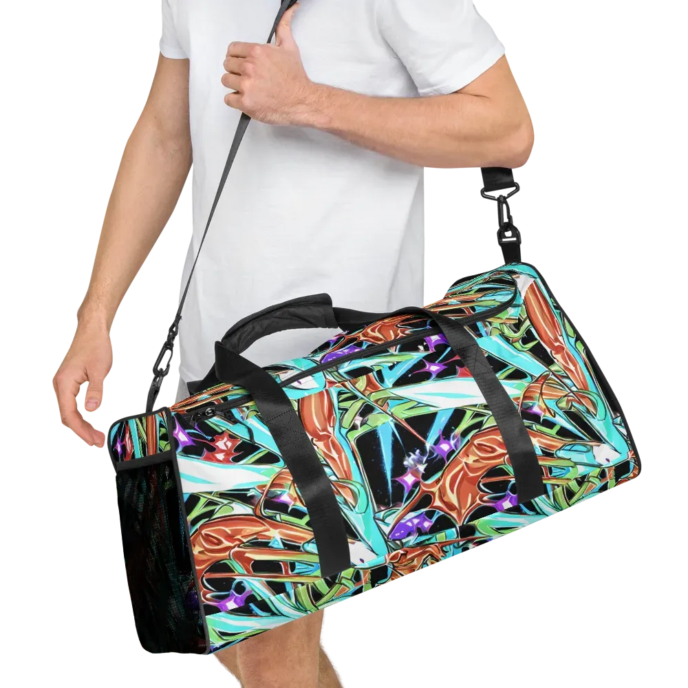 Vivid Overgrowth on Duffle Bag — Right Front