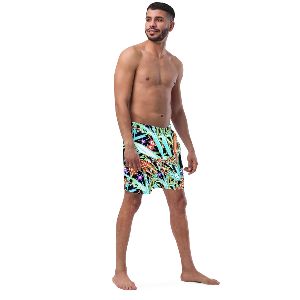 Vivid Overgrowth on Swim Trunks — Right Front