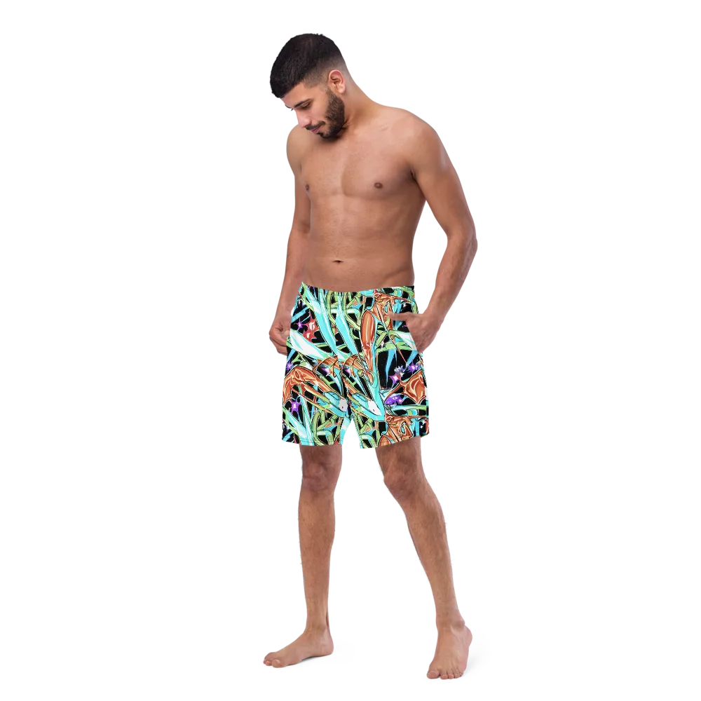 Vivid Overgrowth on Swim Trunks — Left Front