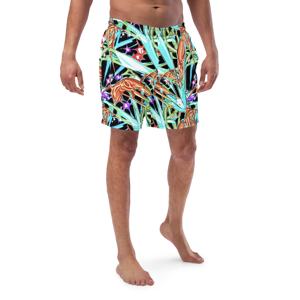 Vivid Overgrowth on Swim Trunks — Front