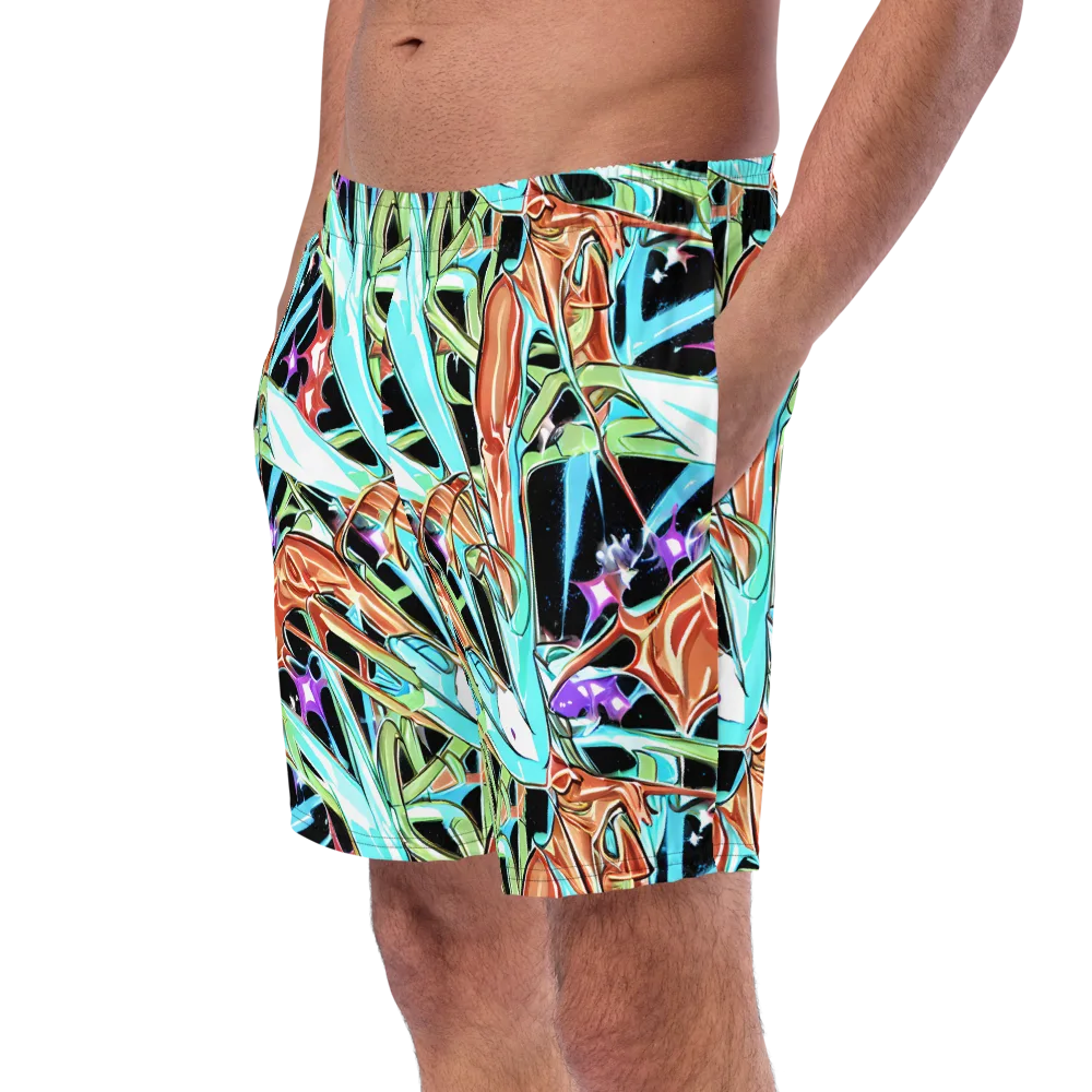 Vivid Overgrowth on Swim Trunks — Left Front