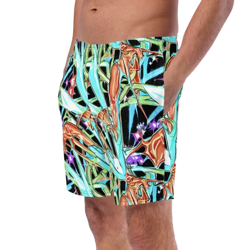 Vivid Overgrowth on a Swim Trunks