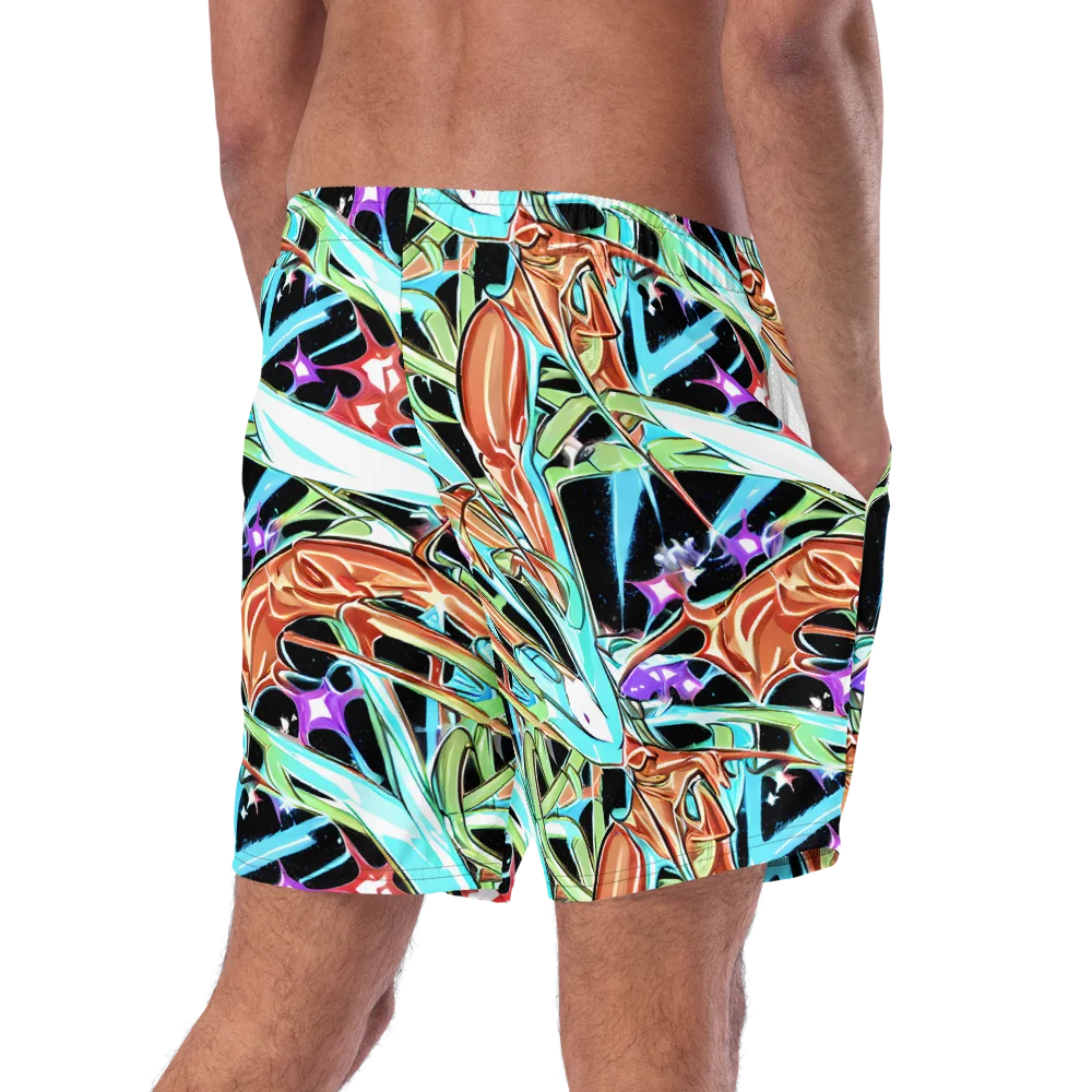 Vivid Overgrowth on Swim Trunks — Right Back