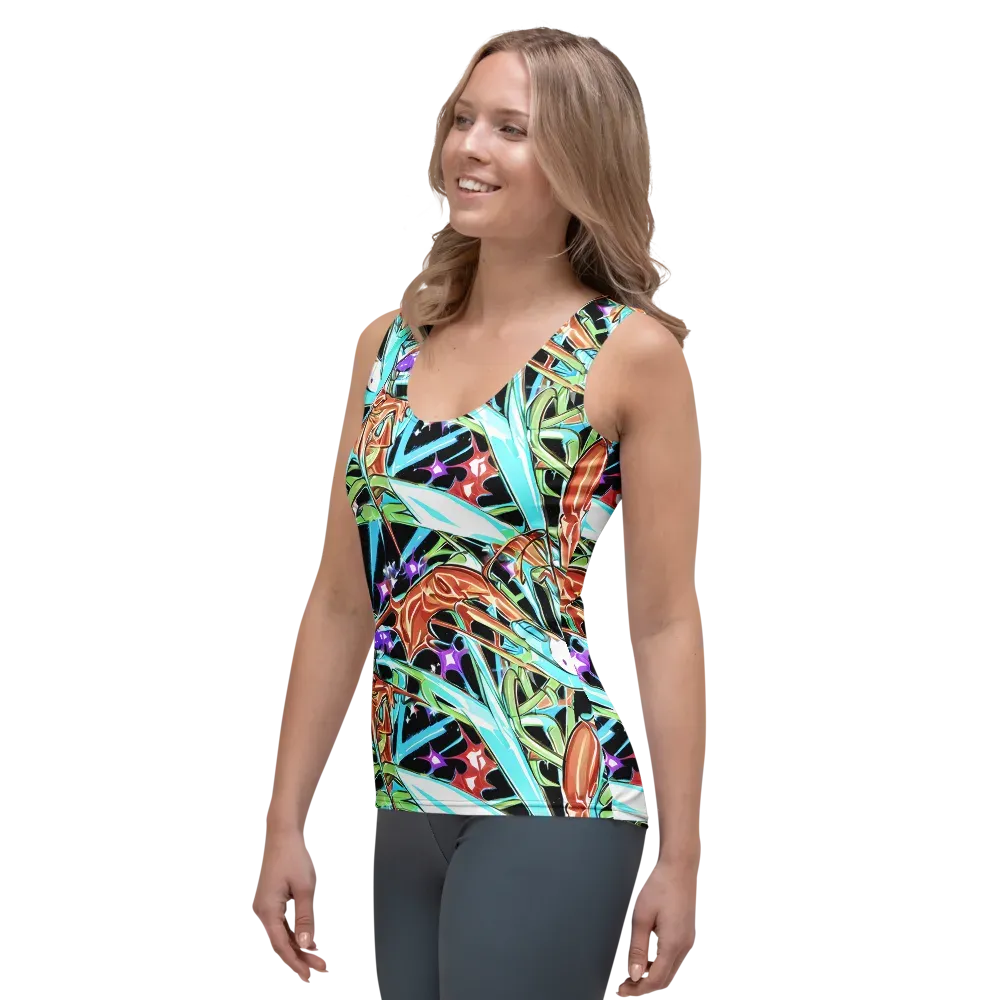 Vivid Overgrowth on Women's Tank Top — Left Front