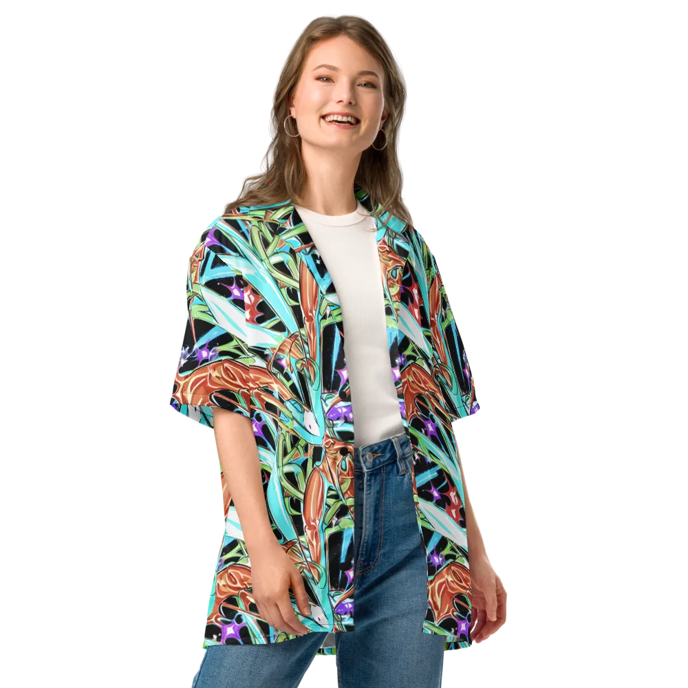 Vivid Overgrowth on Button Shirt — Front