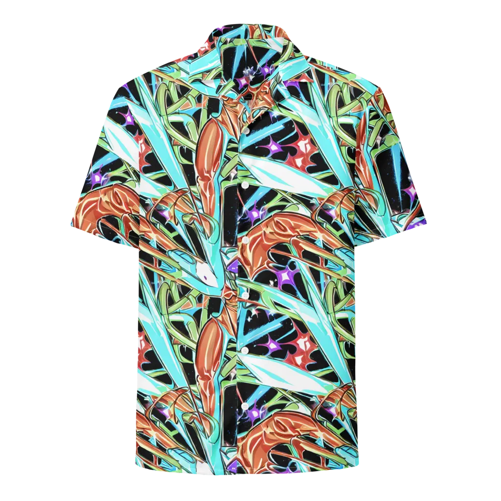 Vivid Overgrowth on Button Shirt — Front