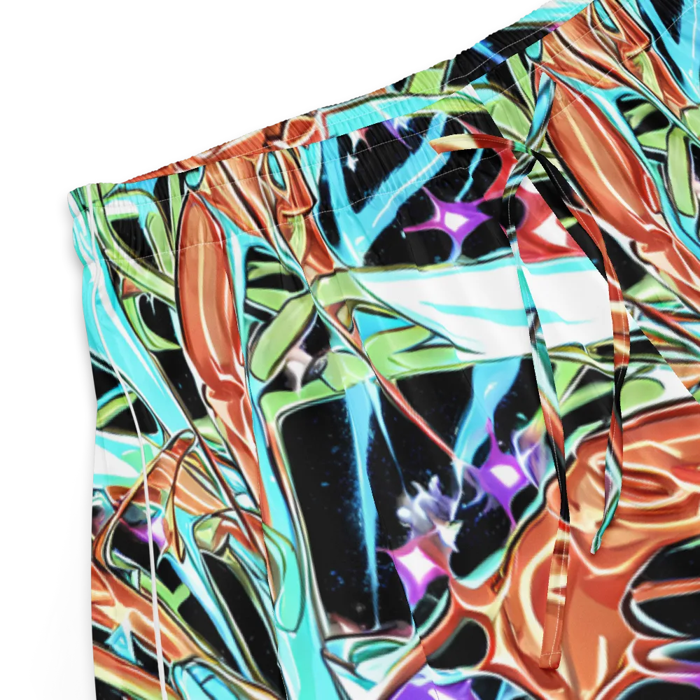Vivid Overgrowth on Women's Pajama Shorts — Product details