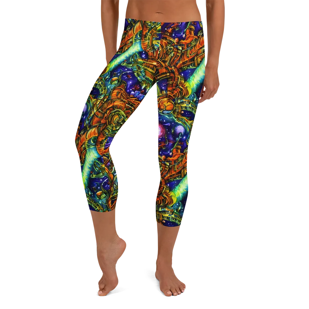 Ultraviolet Machine on Capri Leggings — Front