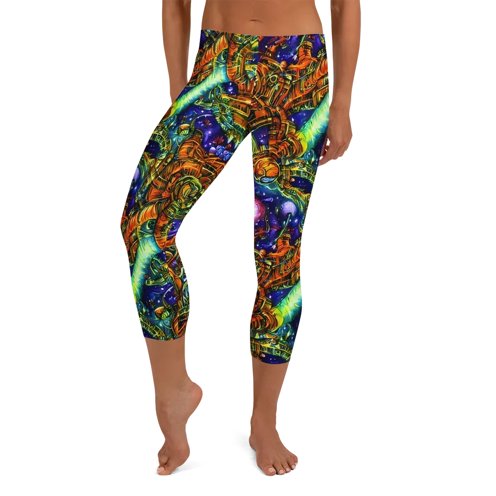 Ultraviolet Machine on Capri Leggings — Front