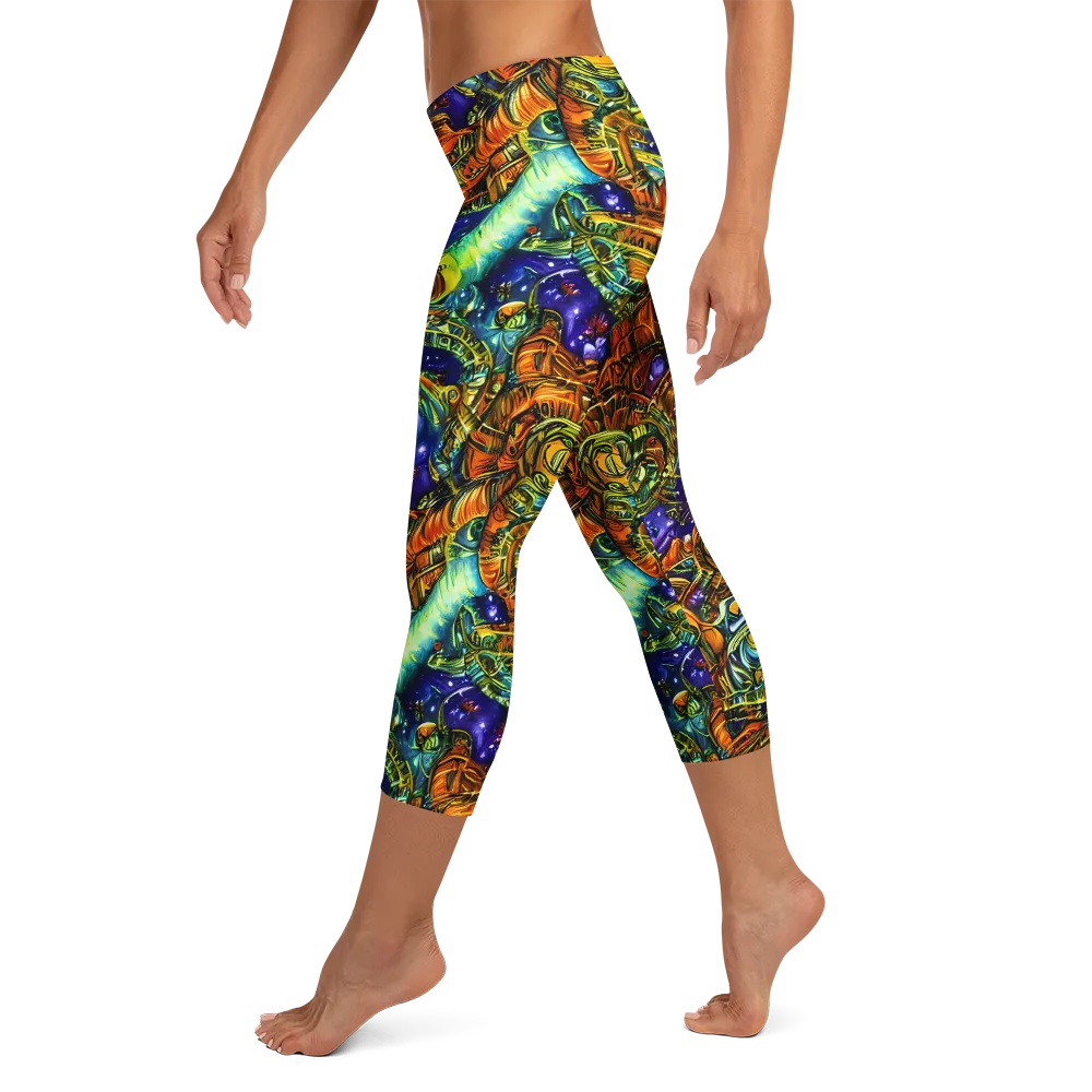 Ultraviolet Machine on Capri Leggings — Left