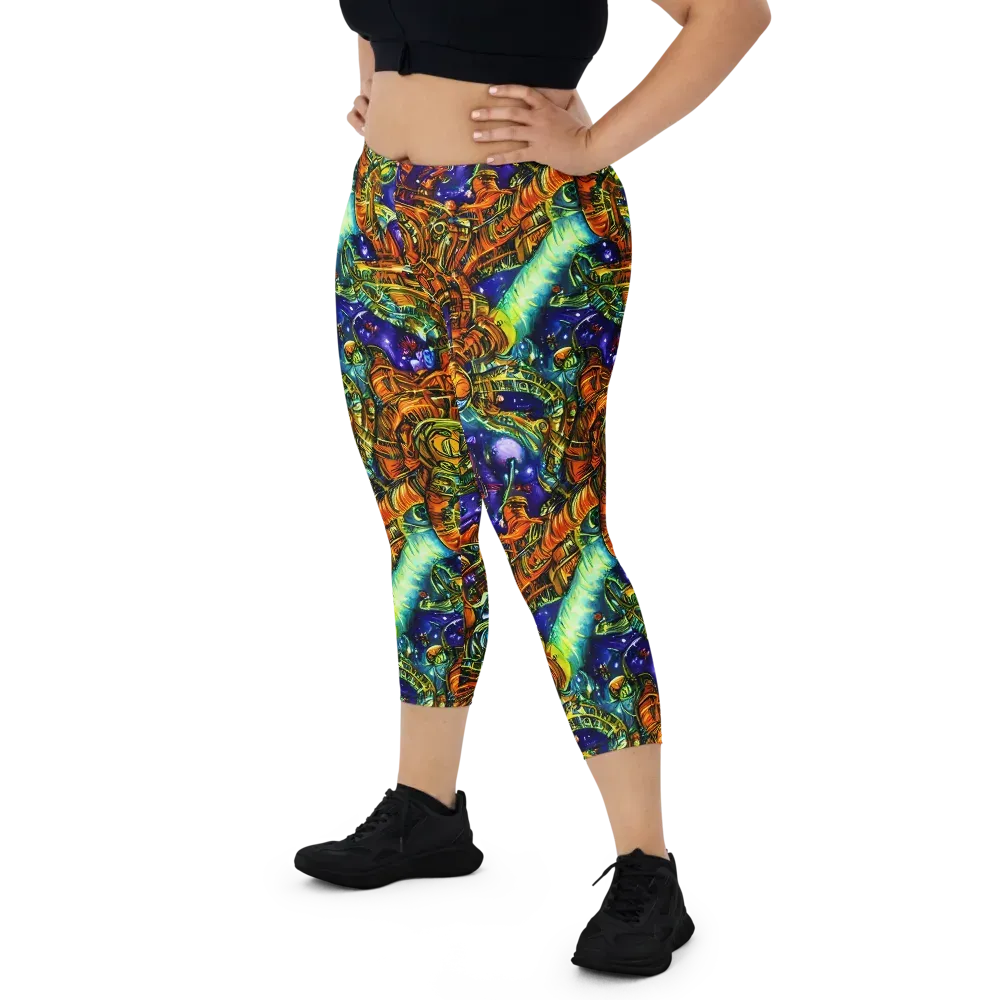 Ultraviolet Machine on Capri Leggings — Front