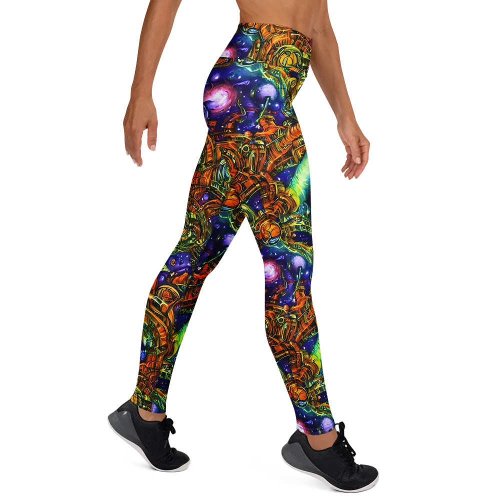 Ultraviolet Machine on Yoga Leggings — Right