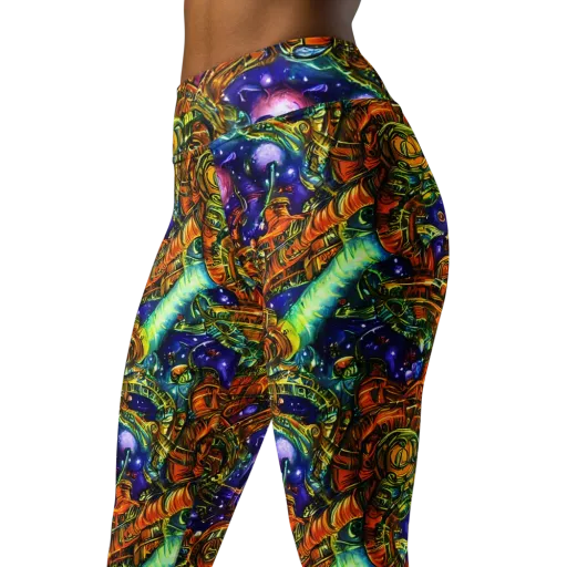 Ultraviolet Machine on a Yoga Leggings