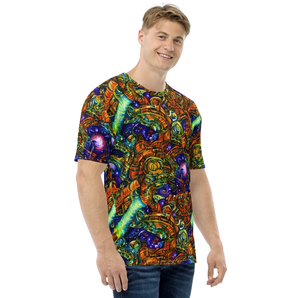 Ultraviolet Machine on Men's Crew Neck T-Shirt — Right