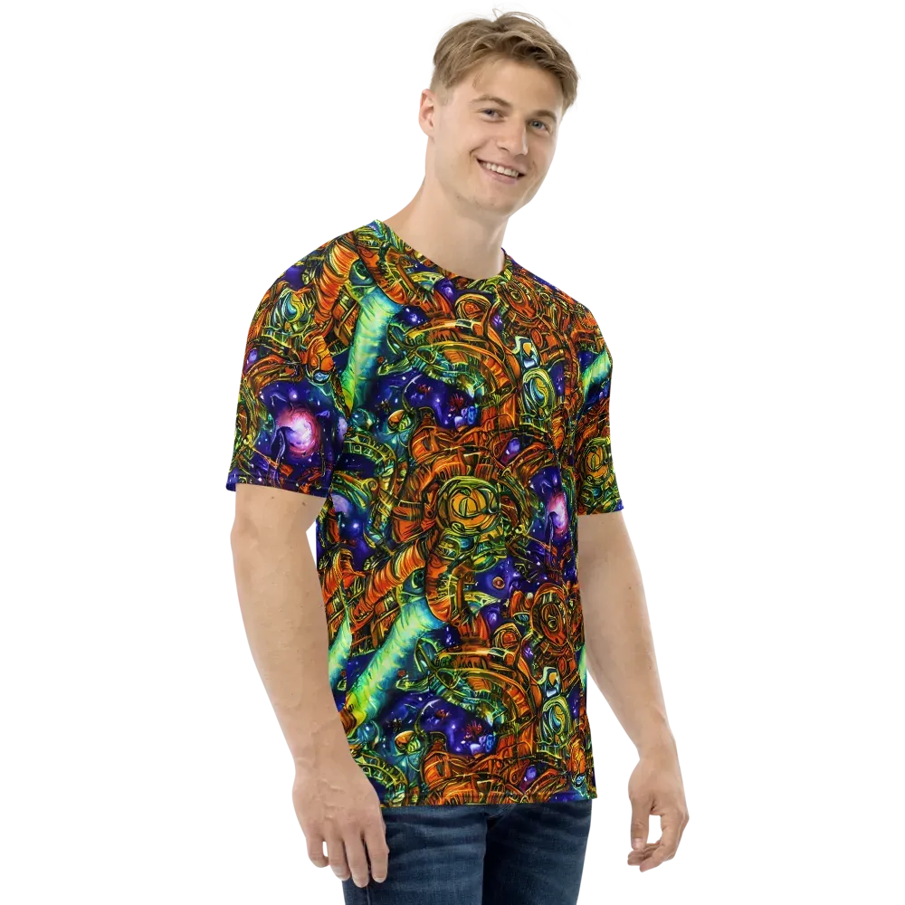 Ultraviolet Machine on Men's Crew Neck T-Shirt — Right