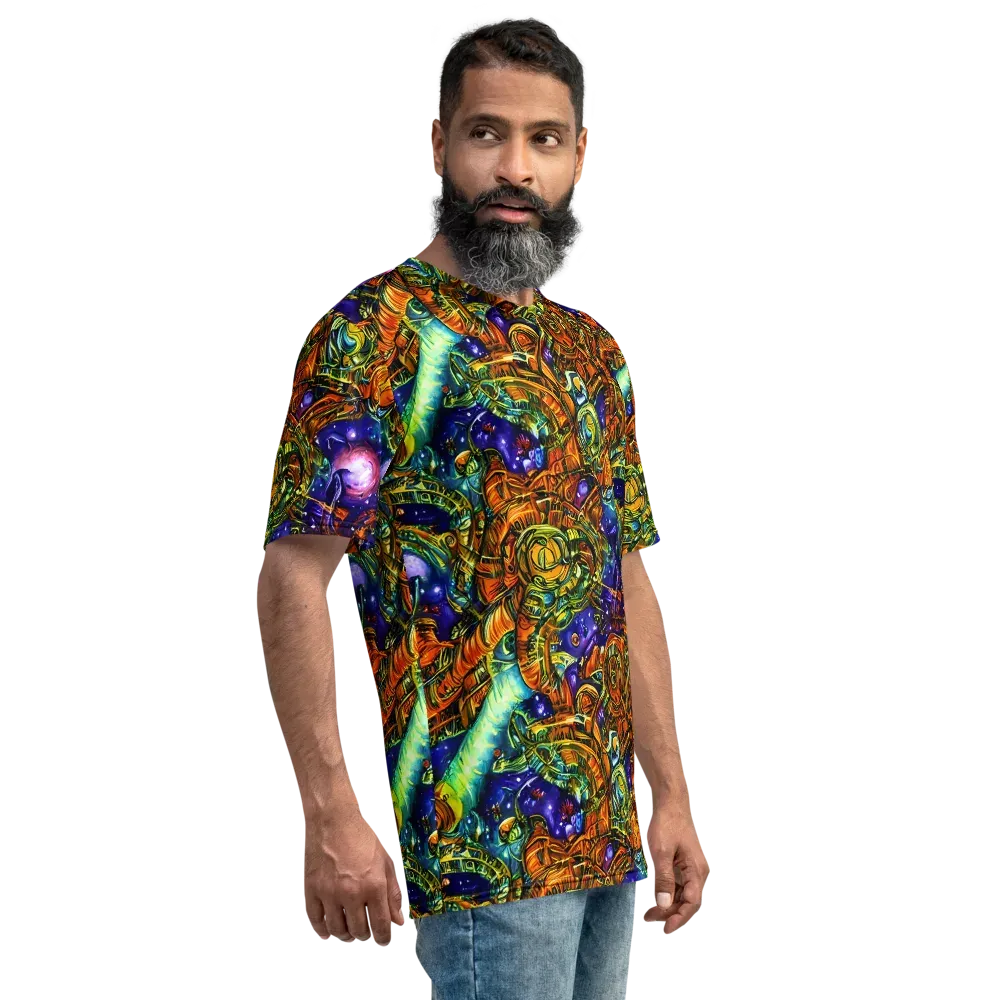 Ultraviolet Machine on Men's Crew Neck T-Shirt — Right