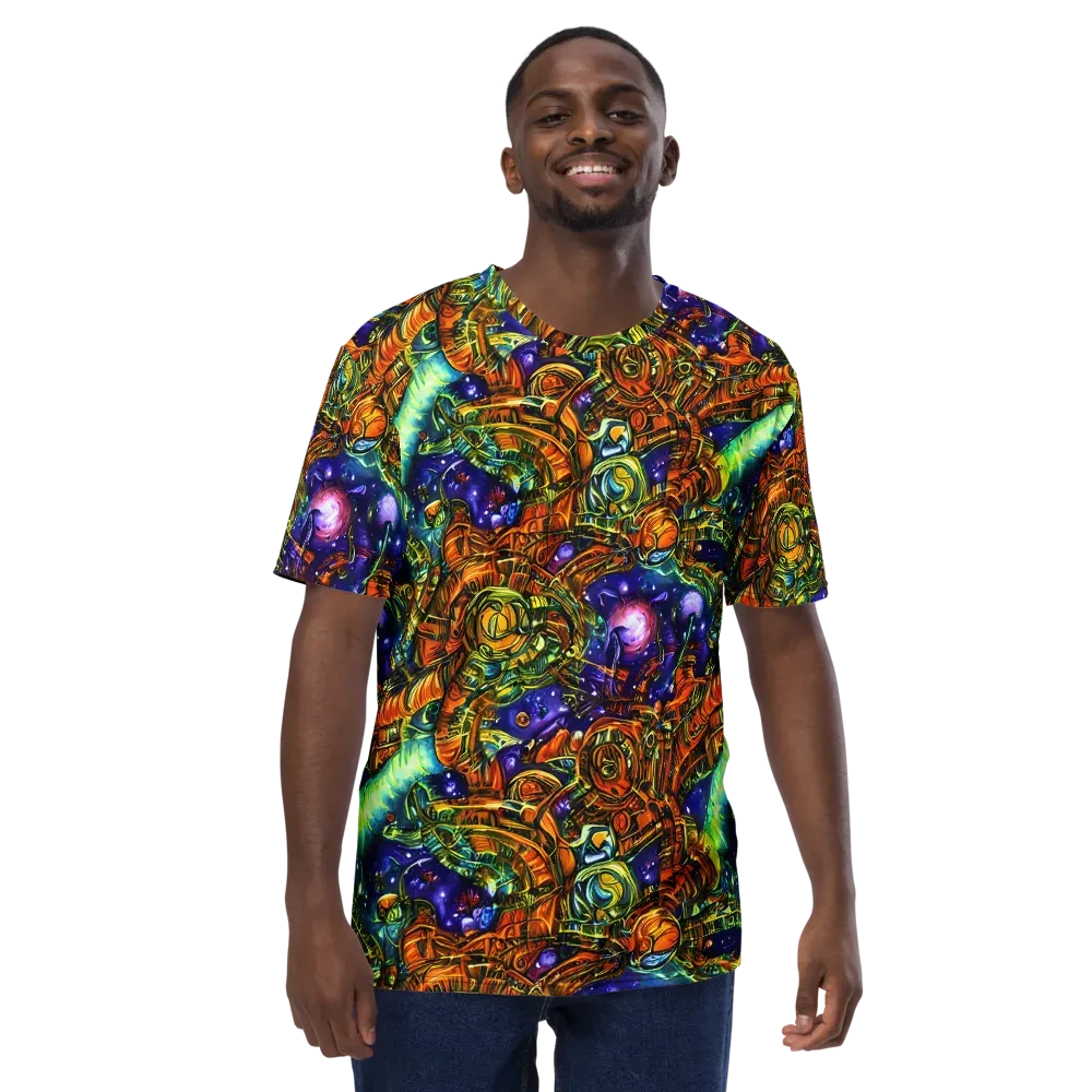 Ultraviolet Machine on Men's Crew Neck T-Shirt — Front