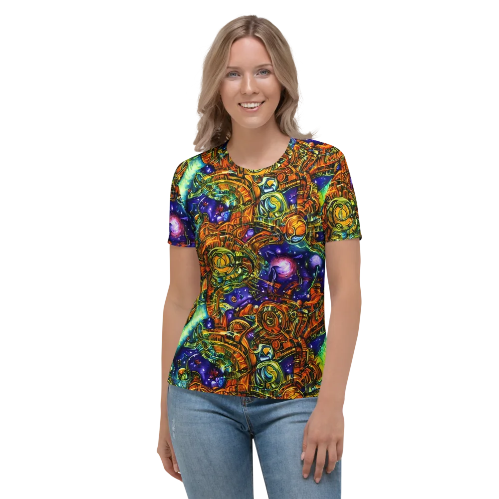 Ultraviolet Machine on Women's Crew Neck T-Shirt — Front