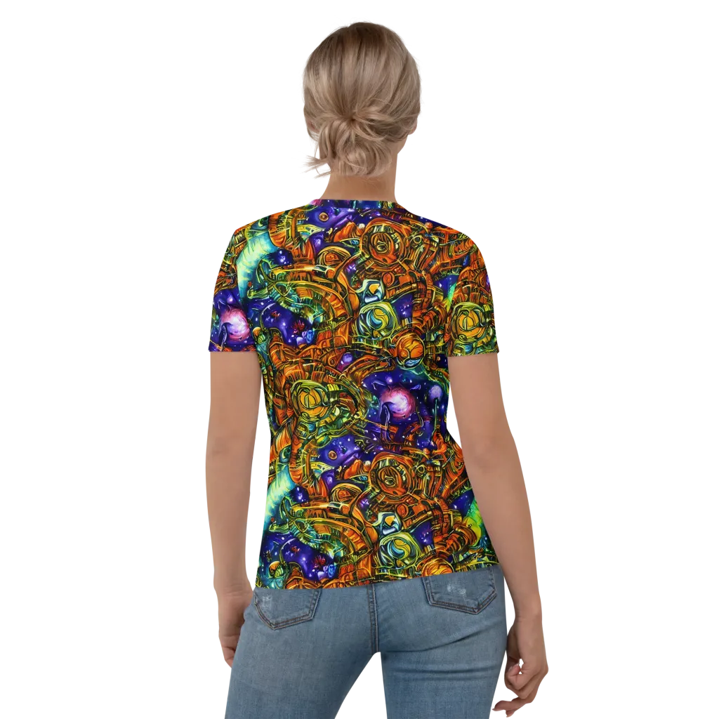 Ultraviolet Machine on Women's Crew Neck T-Shirt — Back