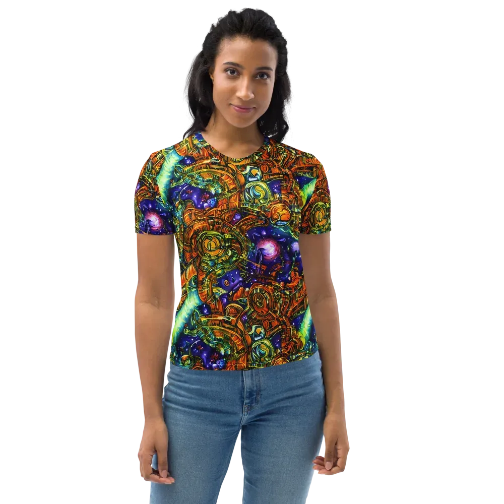 Ultraviolet Machine on Women's Crew Neck T-Shirt — Front