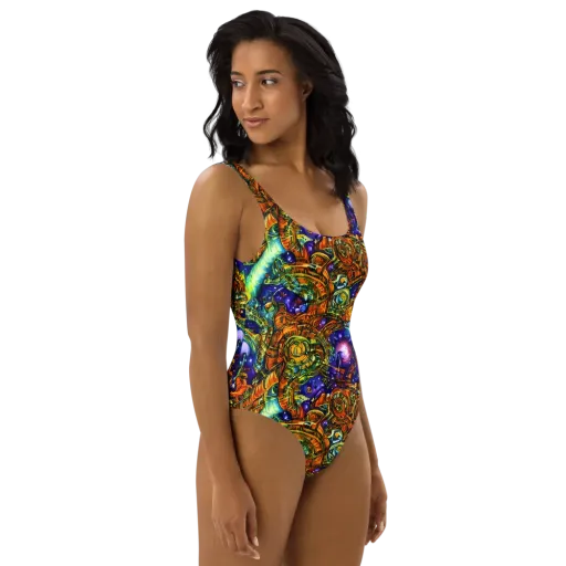 Ultraviolet Machine on a One-Piece Swimsuit
