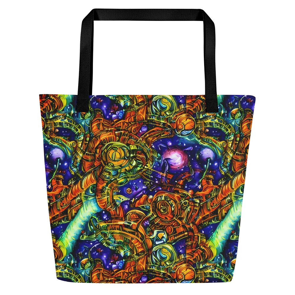 Ultraviolet Machine on Large Tote Bag W/ Pocket — Front