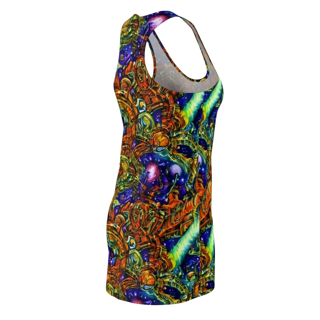 Ultraviolet Machine on Racerback Dress — Back Side
