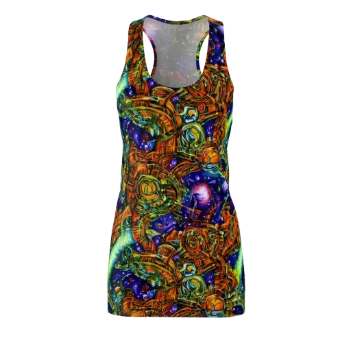 Ultraviolet Machine on a Racerback Dress