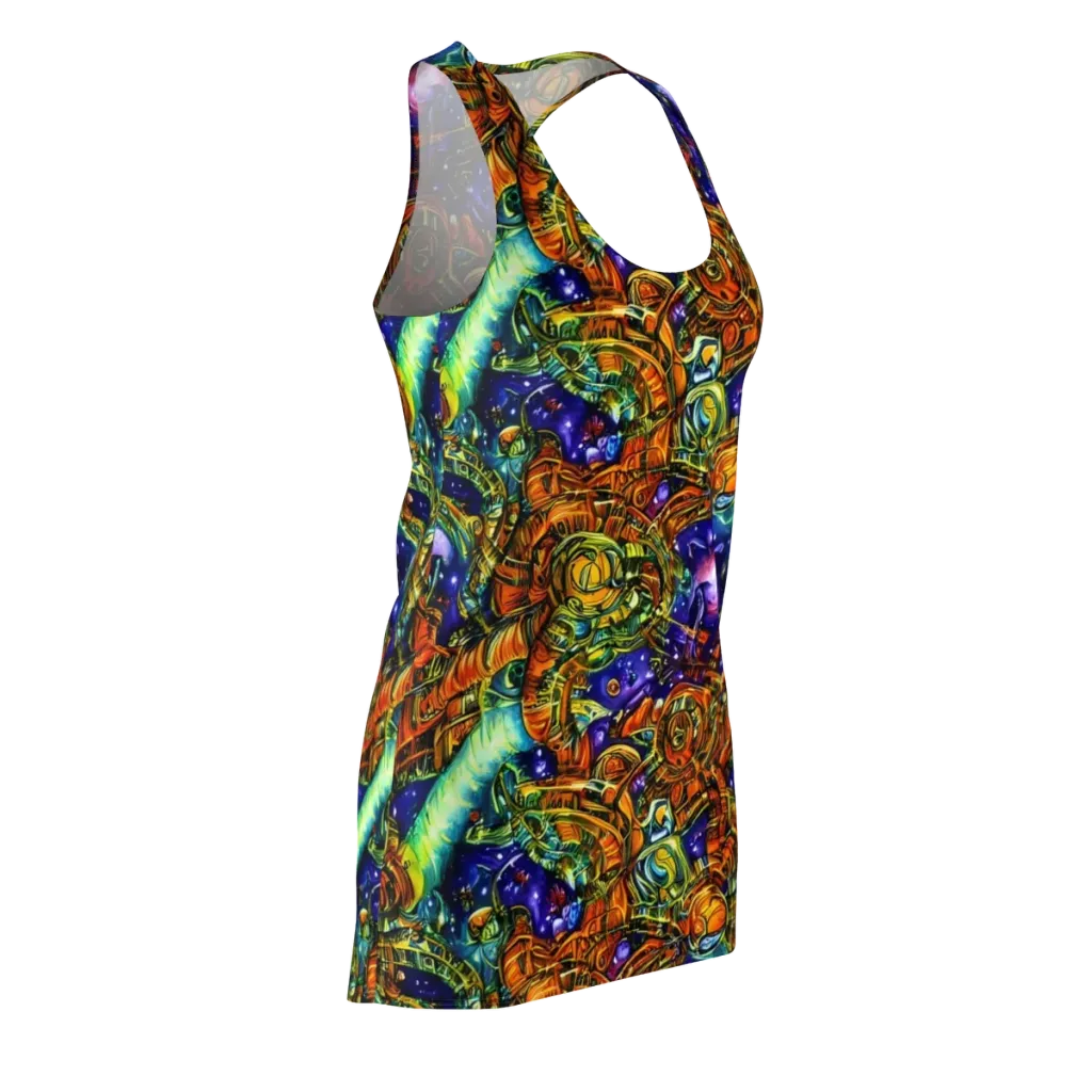 Ultraviolet Machine on Racerback Dress — Front Side