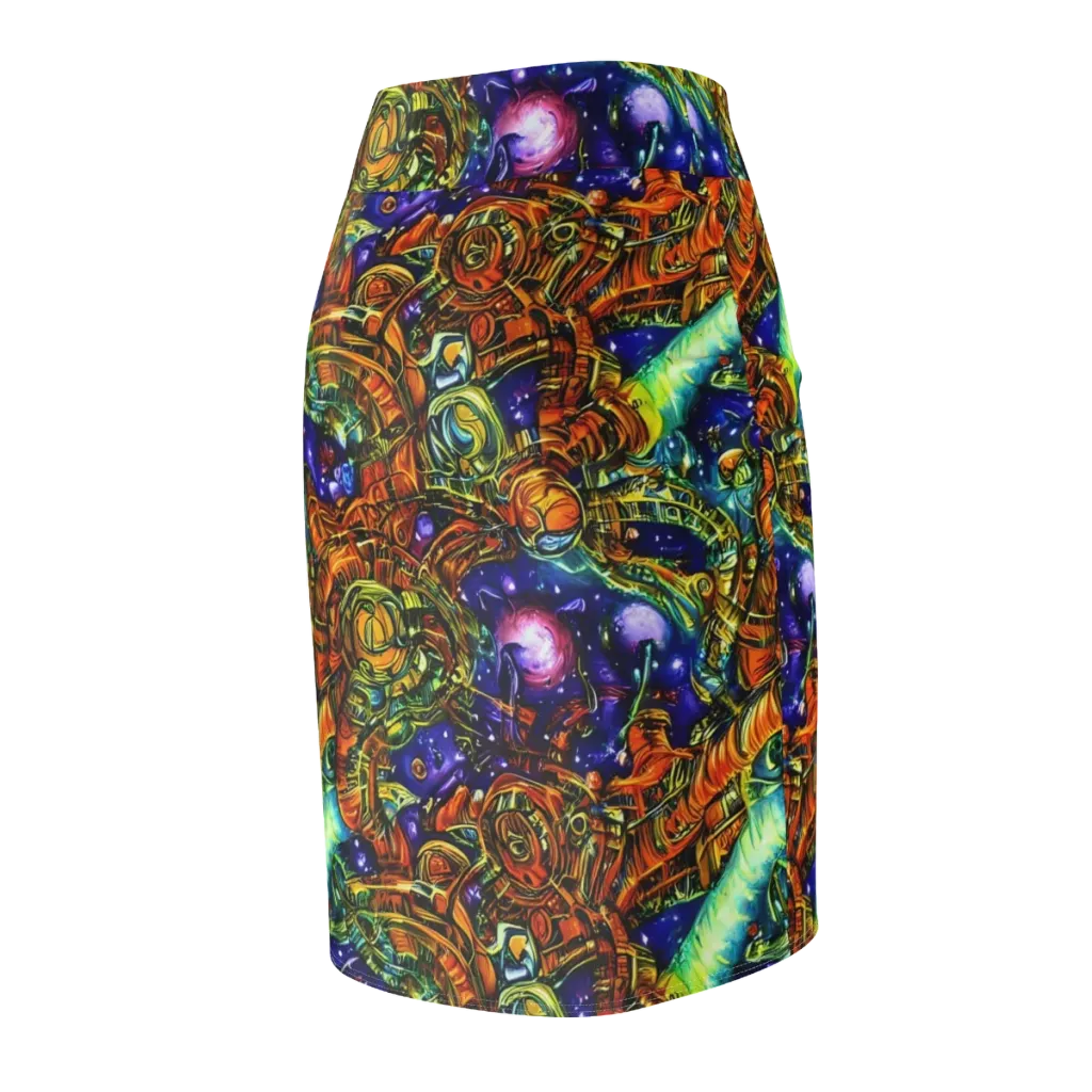 Ultraviolet Machine on Pencil Skirt — Back Side
