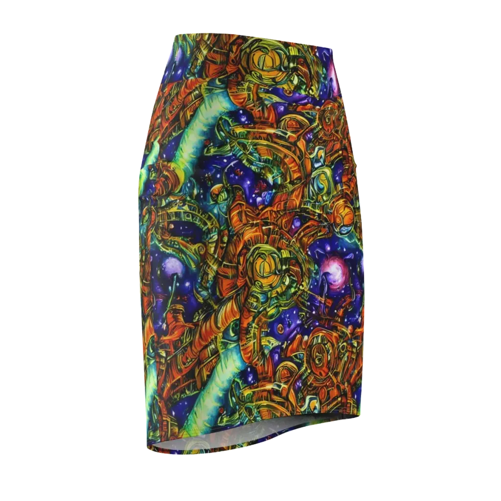 Ultraviolet Machine on Pencil Skirt — Front Side