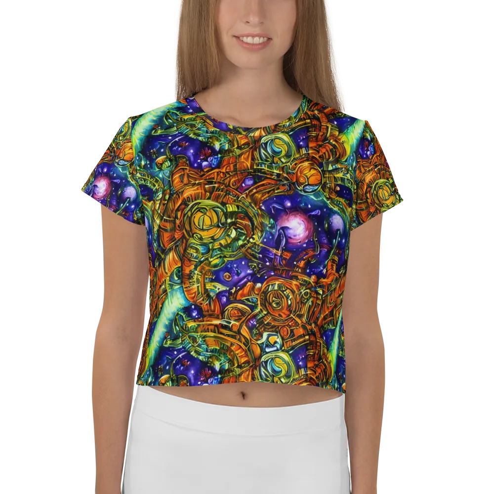 Ultraviolet Machine on Crop Tee — Front