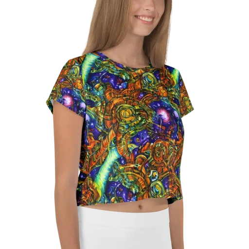 Ultraviolet Machine on a Crop Tee