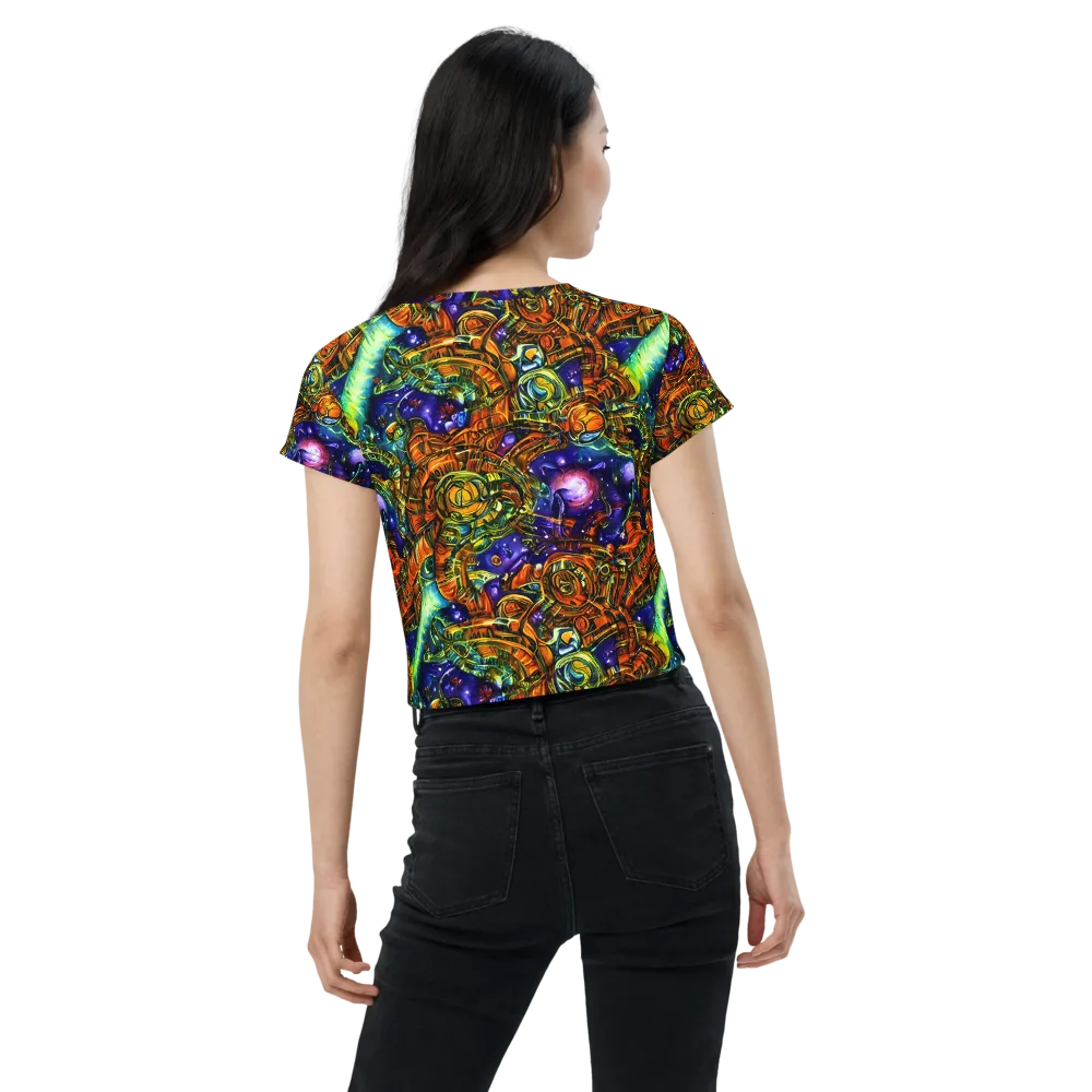 Ultraviolet Machine on Crop Tee — Back