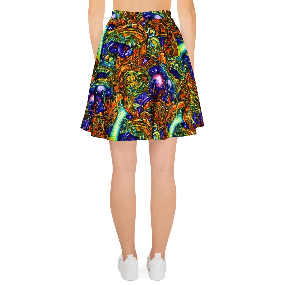 Ultraviolet Machine on Skater Skirt — Back