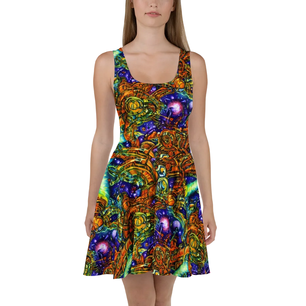 Ultraviolet Machine on Skater Dress — Front