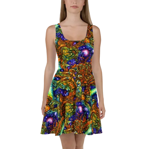 Ultraviolet Machine on a Skater Dress