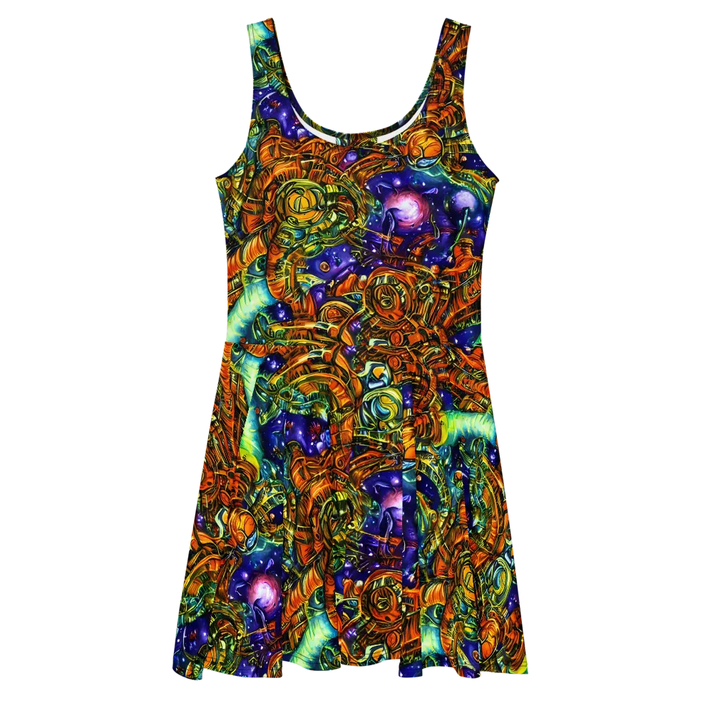 Ultraviolet Machine on Skater Dress — Front
