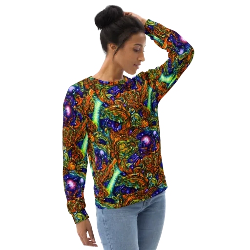 Ultraviolet Machine on a Sweatshirt
