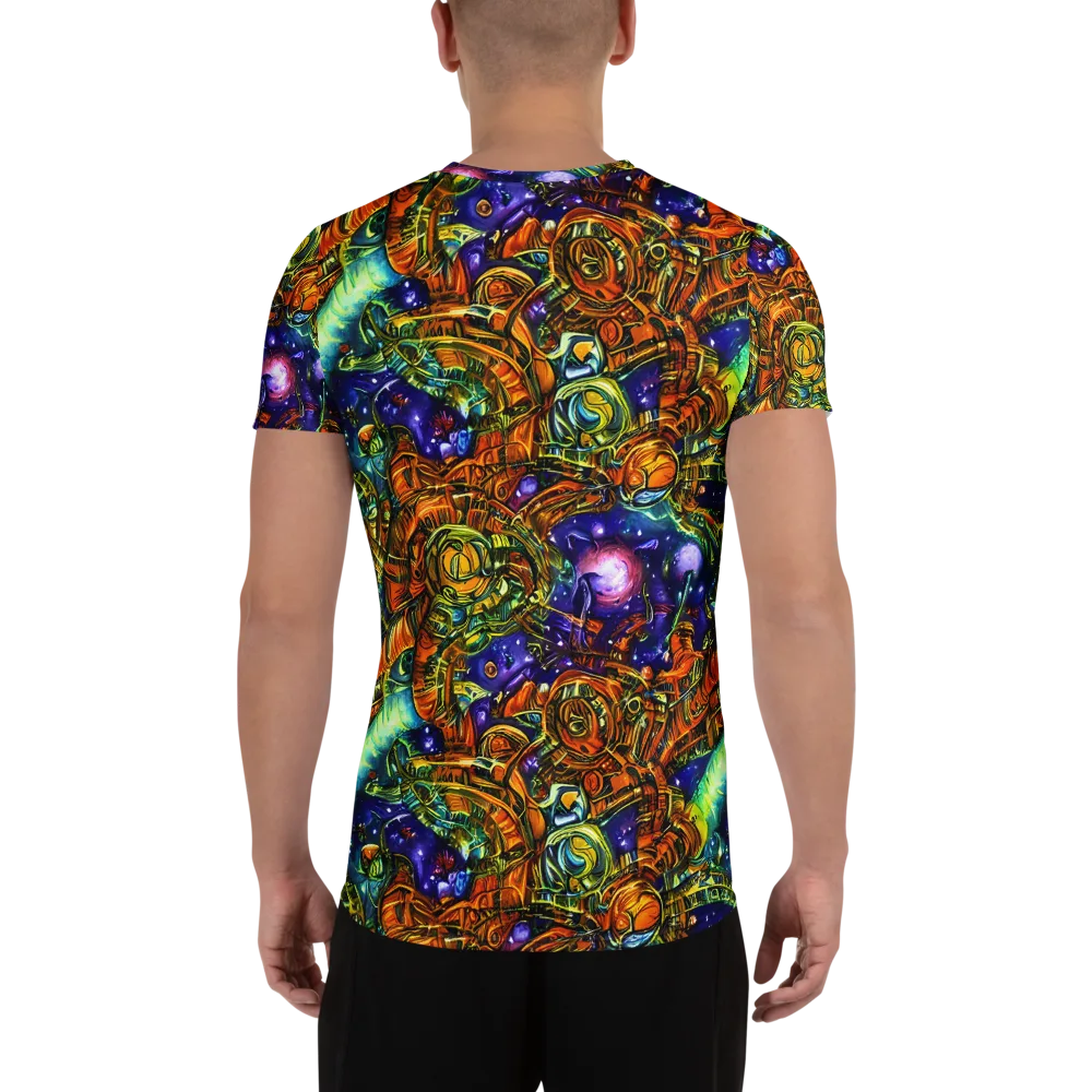 Ultraviolet Machine on Men's Athletic T-Shirt — Back