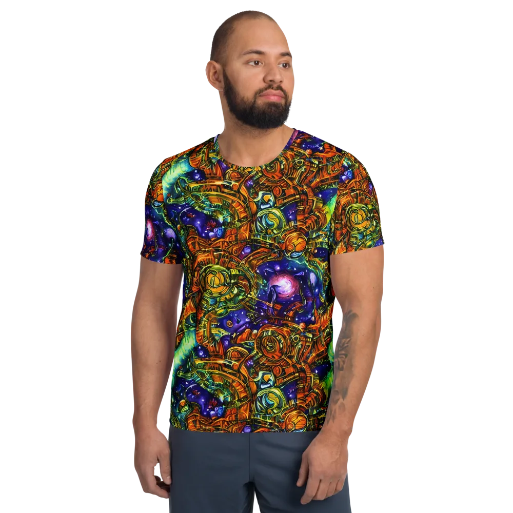 Ultraviolet Machine on Men's Athletic T-Shirt — Front