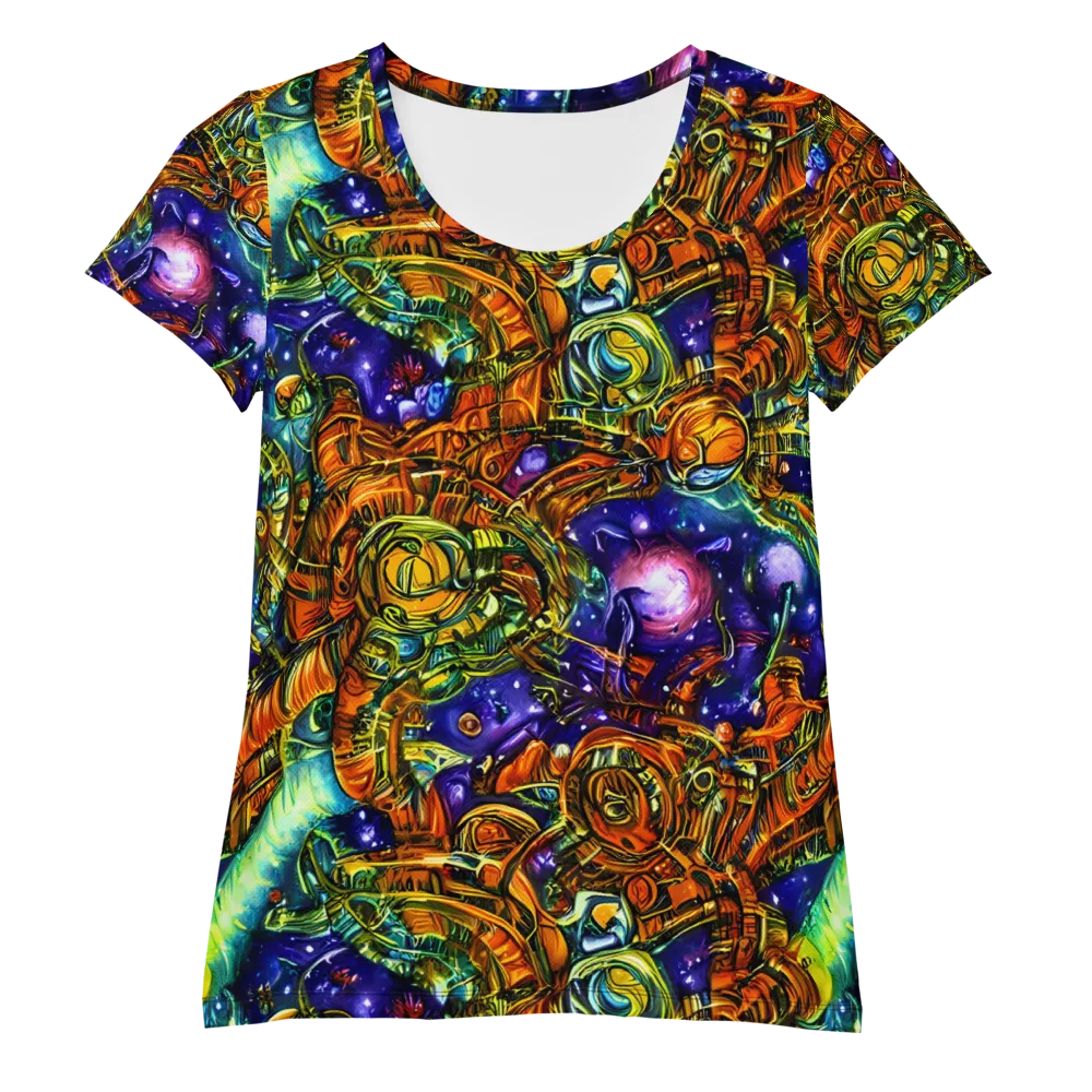 Ultraviolet Machine on Women's Athletic T-Shirt — Front