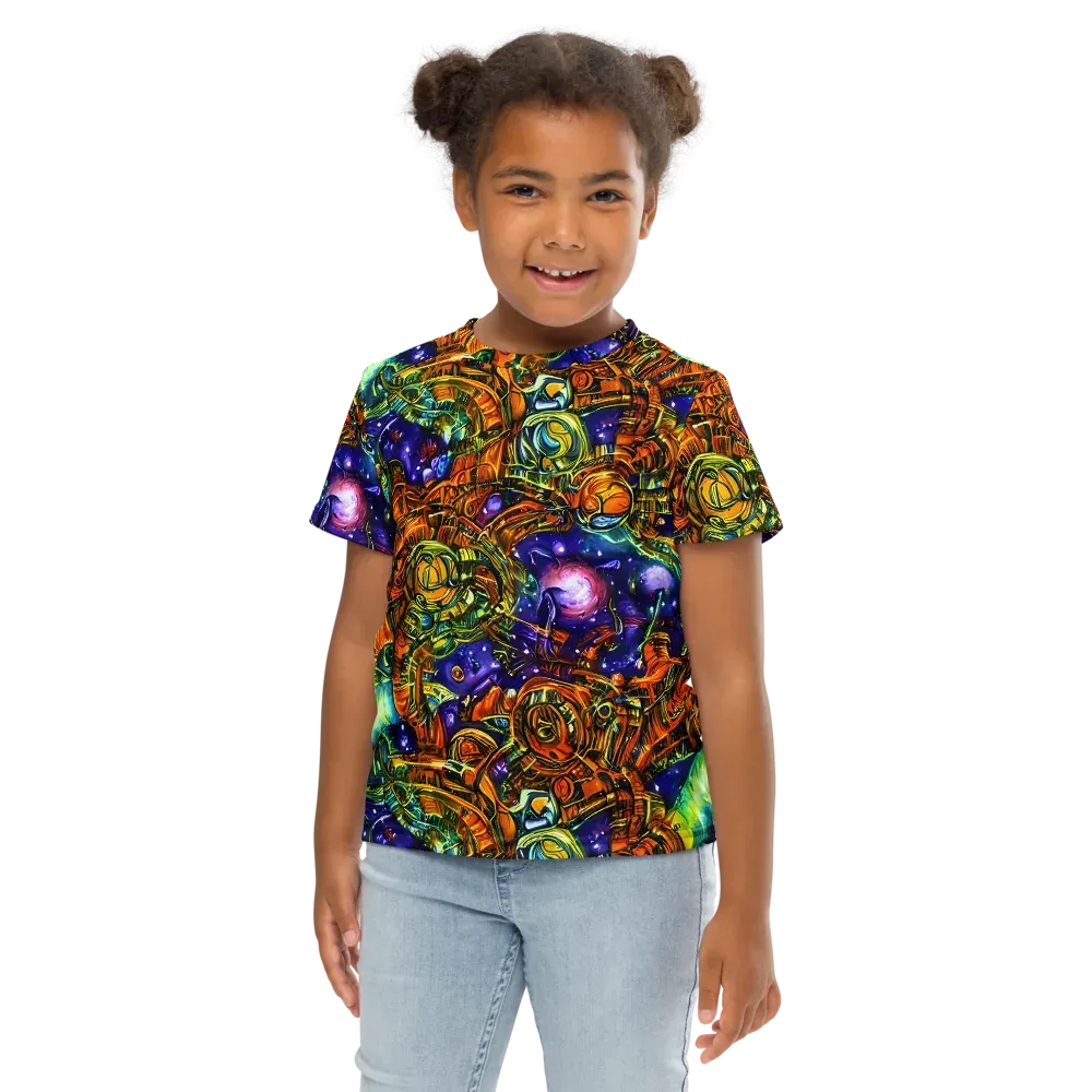 Ultraviolet Machine on Kids Crew Neck T-Shirt — Front