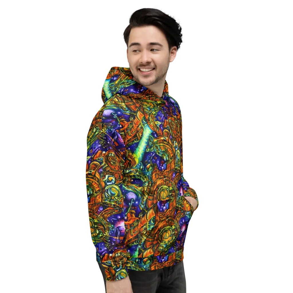 Ultraviolet Machine on Hoodie — Right