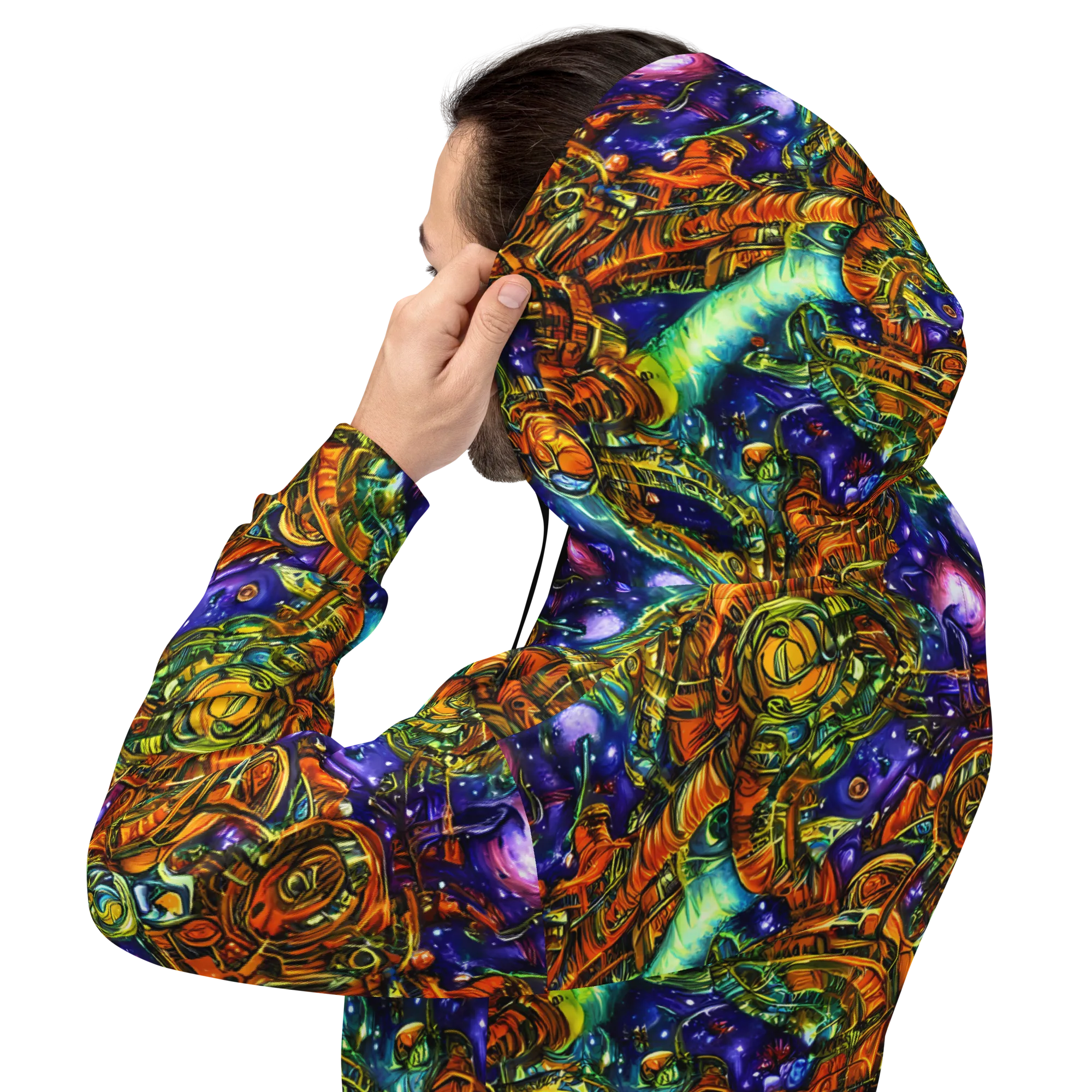 Ultraviolet Machine on Hoodie — Back