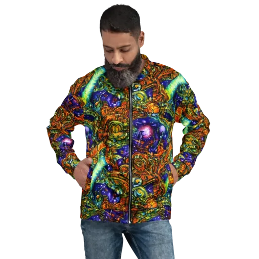 Ultraviolet Machine on a Bomber Jacket