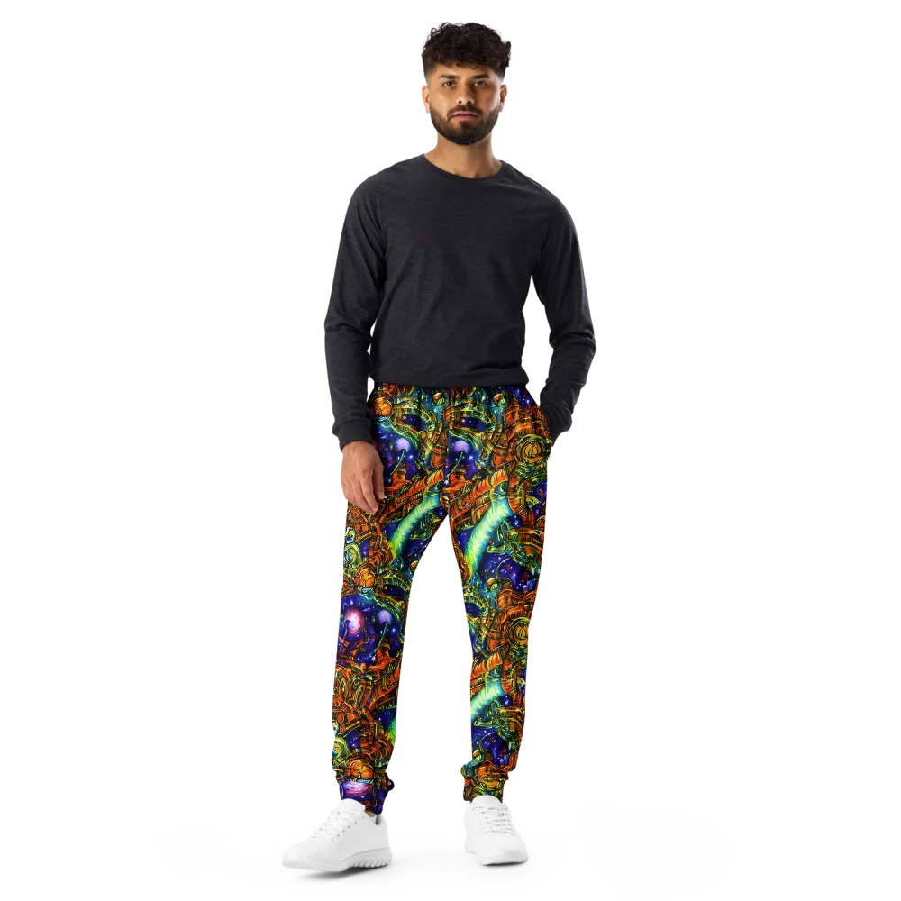Ultraviolet Machine on Men's Joggers — Front