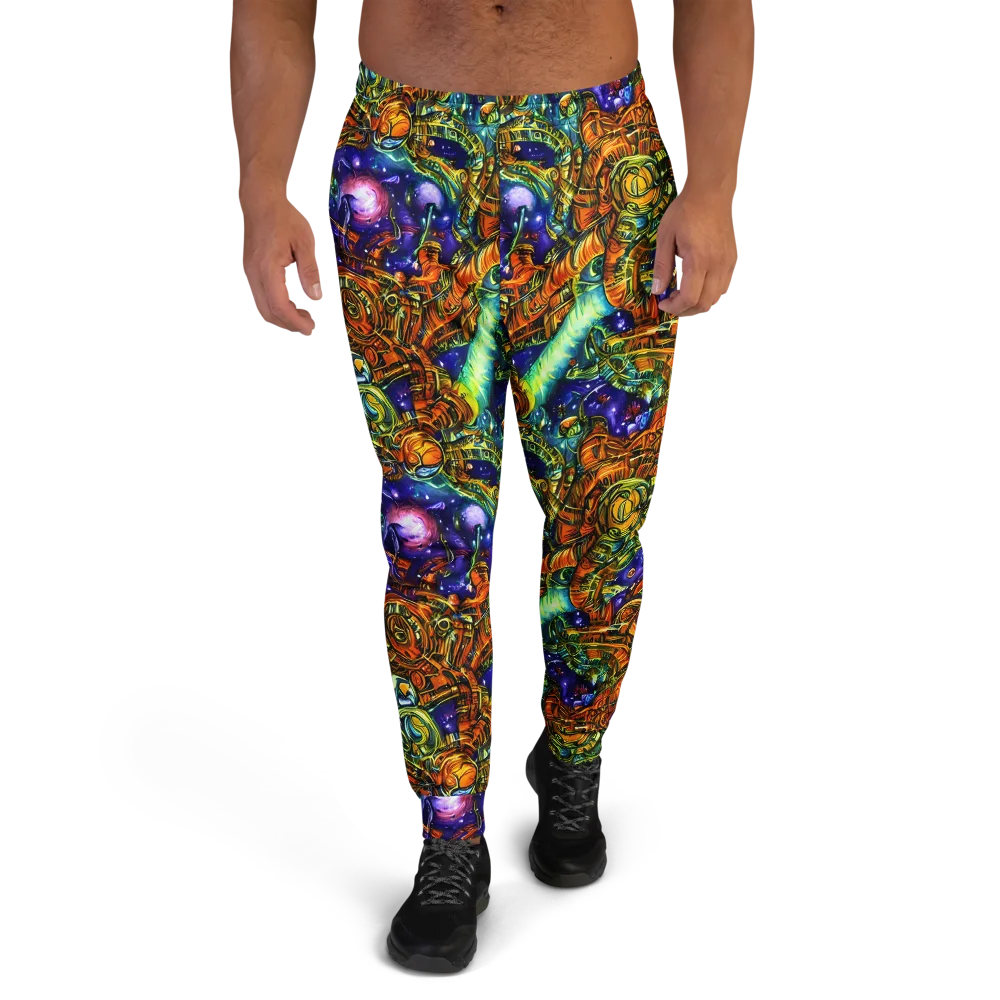Ultraviolet Machine on Men's Joggers — Front